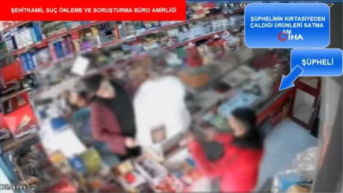 Marketten bebek bezi çalan hırsızlık zanlısı kamerada