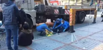 Ters dönen vincin tepesinden düşerek feci şekilde can verdi