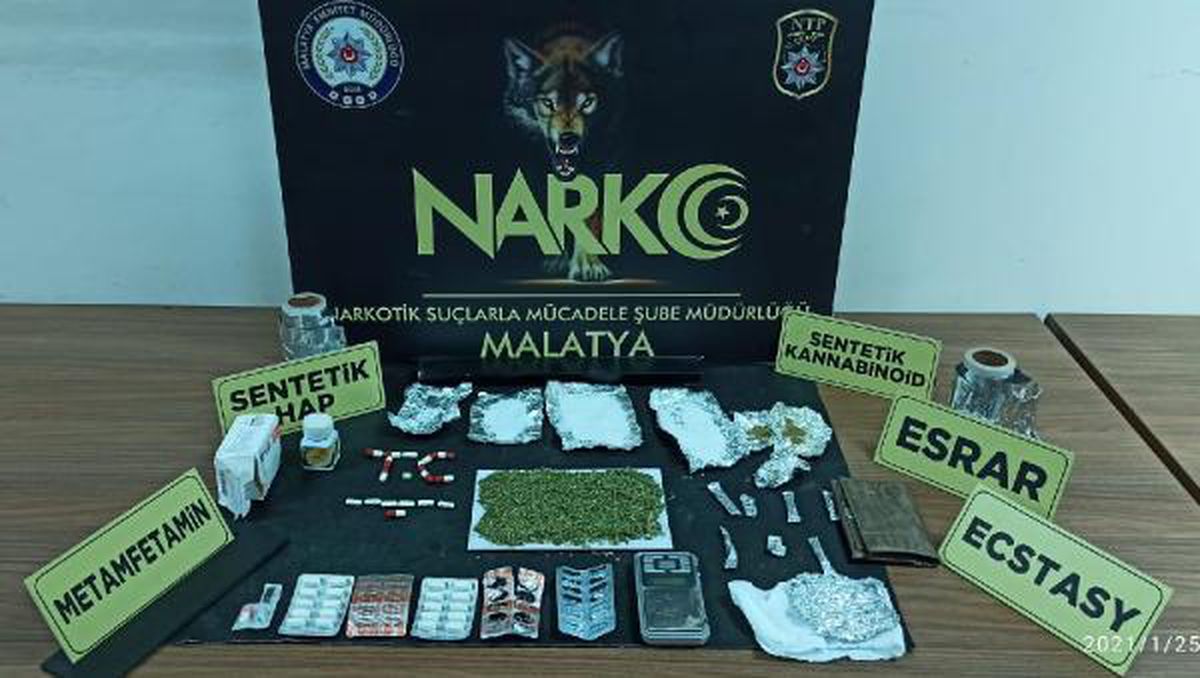 Malatya\'daki uyuşturucu operasyonuna 1 tutuklama