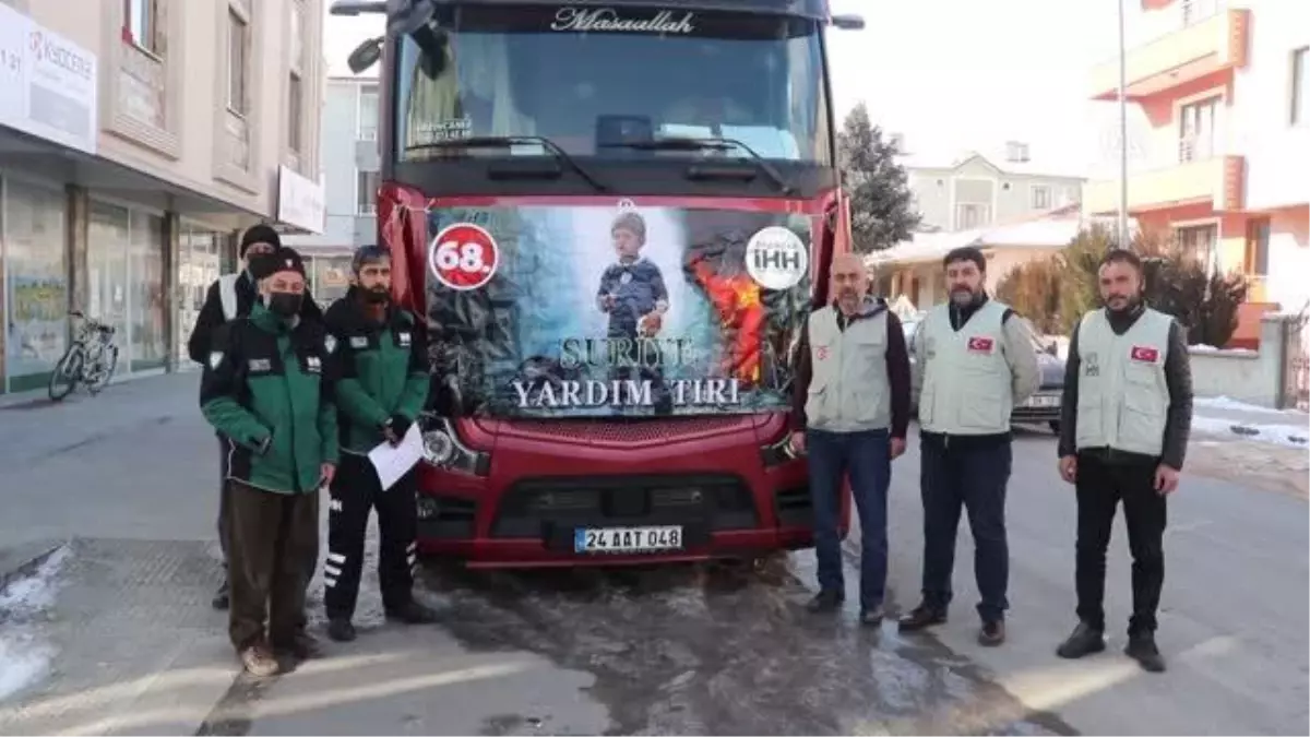 Suriye\'ye 26 ton gıda, giyecek ve yakacak yardımı gönderildi