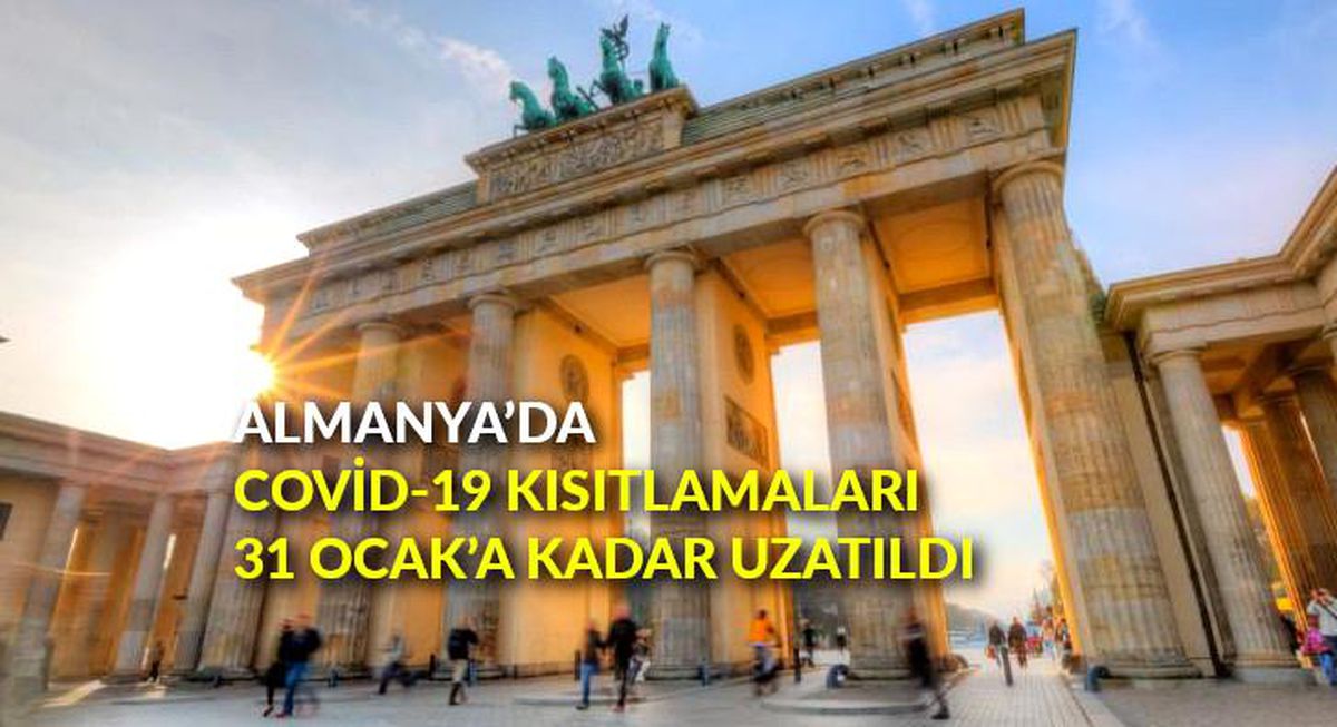 Almanya\'da Covid-19 kısıtlamaları 31 Ocak\'a kadar uzatıldı