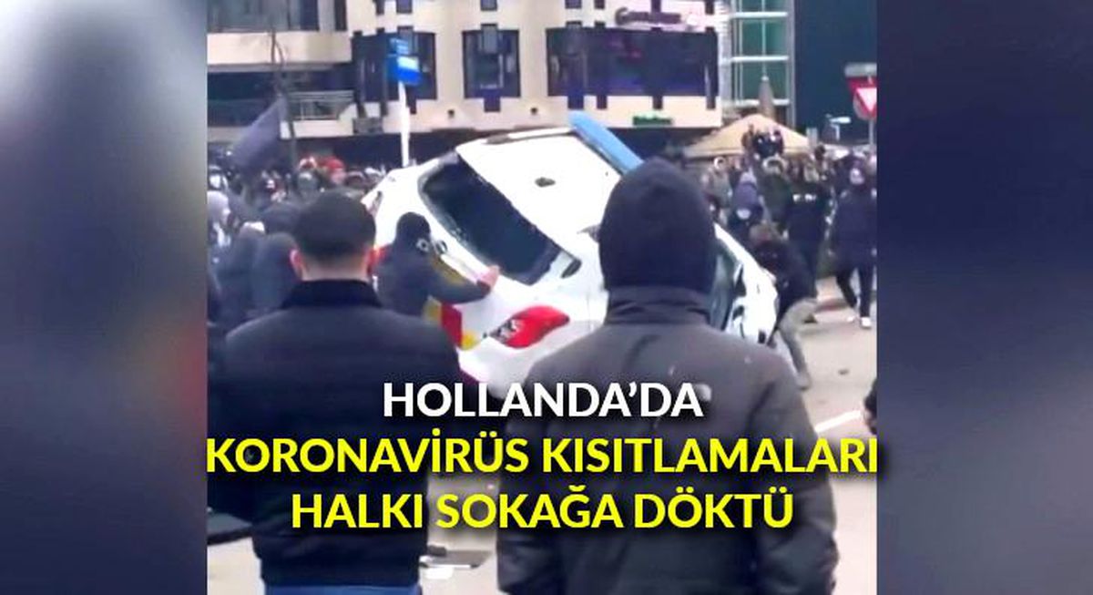 Hollanda\'da koronavirüs kısıtlamaları halkı sokağa döktü