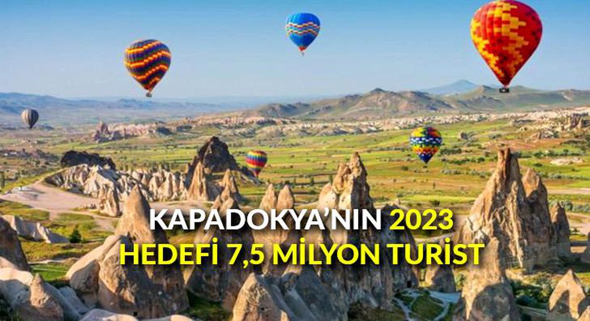 Kapadokya\'nın 2023 hedefi 7,5 milyon turist