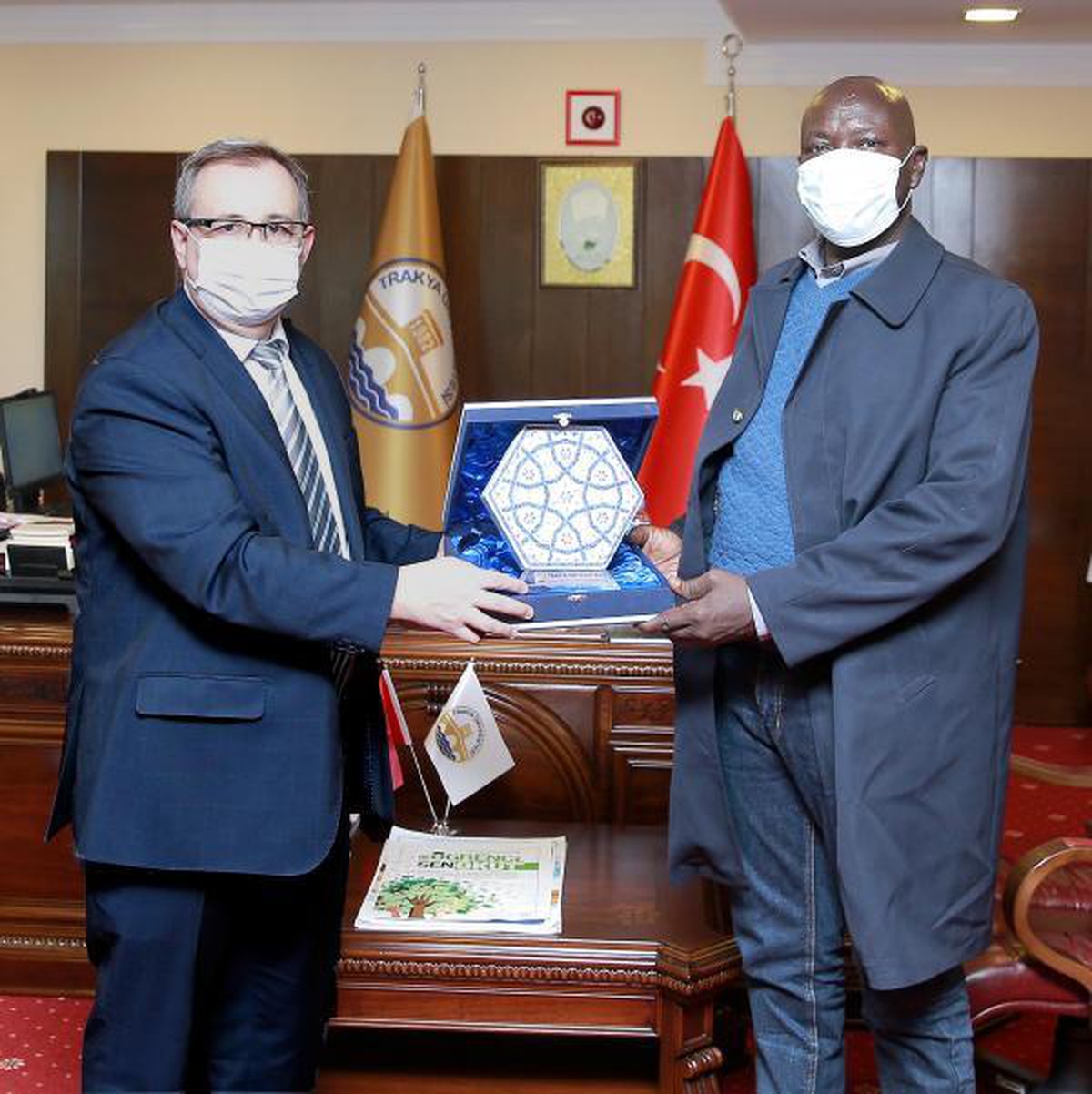 Son dakika haber... Çad Cumhurbaşkanı adayı Djeraki, mezunu olduğu Trakya Üniversitesi\'ni ziyaret etti