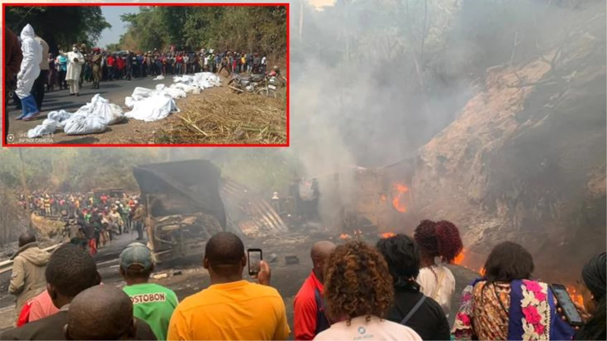 Kamerun\'da yolcu otobüsüyle kamyon çarpıştı! Alevlerin yükseldiği kazada 53 kişi öldü, 29 kişi yaralandı