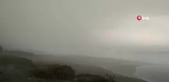 Kemer fırtına ve yağmura teslim