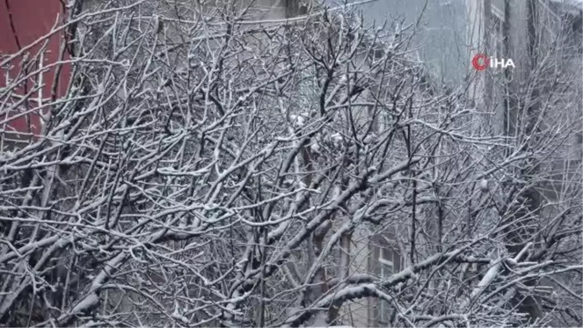 Tekirdağ'da kar yağışı sürüyor