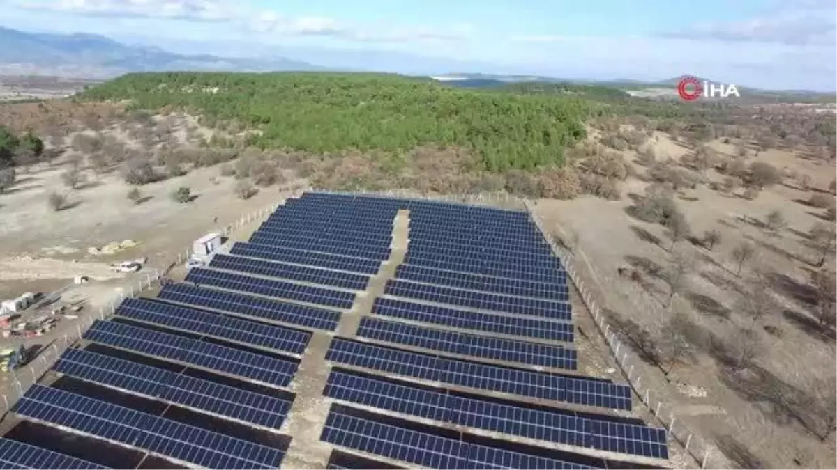 Emet'te 17 bin metrekare alan üzerine kurulan GES tesisi üretime başladı