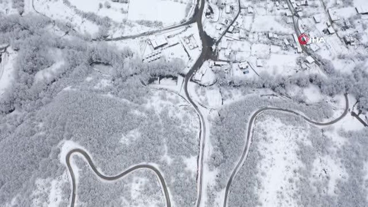 Suuçtu Şelalesi beyaza büründü