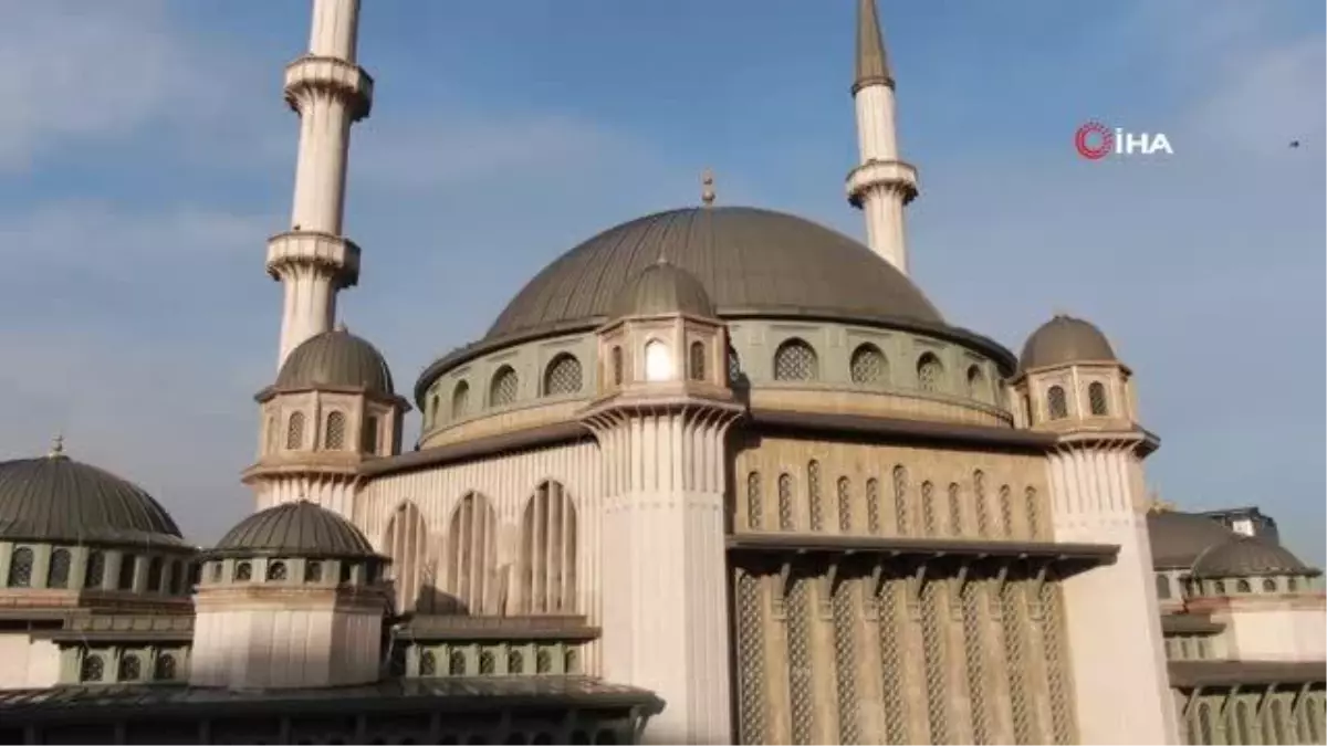 Taksim Camii\'nin dış cephesi tamamlandı