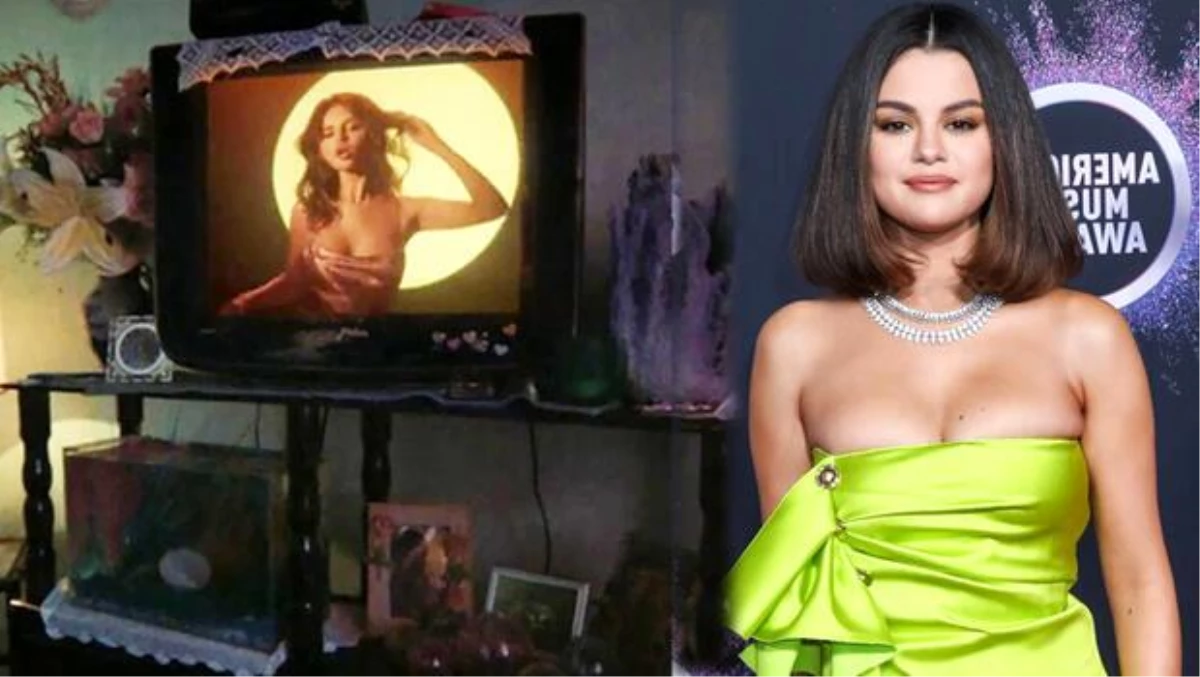 Selena Gomez\'in dantelli televizyon örtüsü
