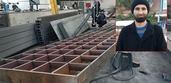 Üzerine 2,5 tonluk ızgara devrilen kaynak ustası feci şekilde can verdi