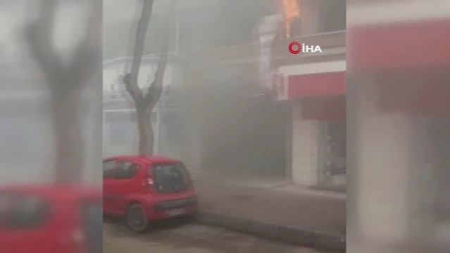Başkent'te işyeri yangını
