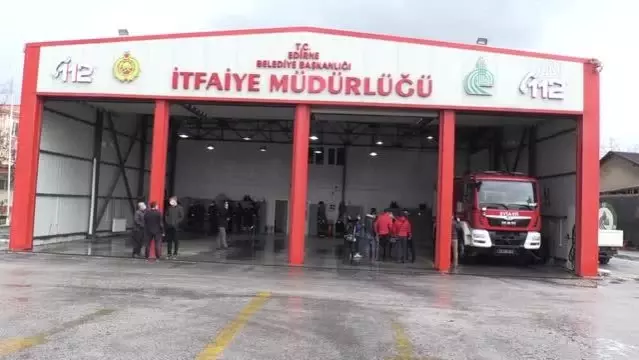 Edirne itfaiyesi alevlere yangın topu ile müdahale edecek