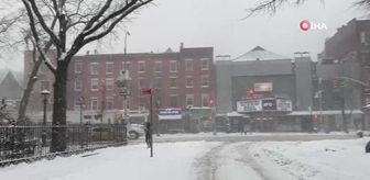 New York'ta kar fırtınası: Uçuşlar askıya alındı