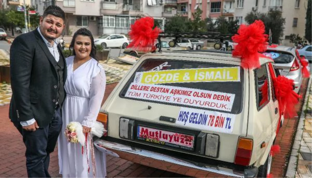 Driftli evlilik teklifi yapan damat, 78 bin TL ceza yedi! Gelin arabasına yazdırdığı yazılar herkesi gülümsetti