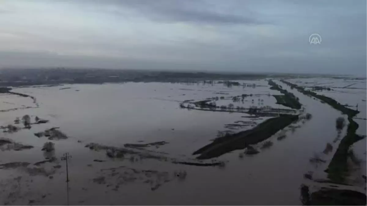 (Drone) Ergene Nehri için "sarı alarm" verildi