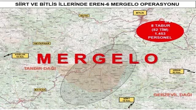 Son dakika: Siirt'te 'Eren -6 Mergelo' operasyonu başlatıldı