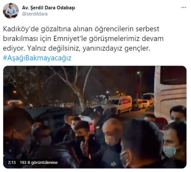 Kadıköy ve Sarıyer'deki Boğaziçi eylemlerinde 104 kişi gözaltına alındı