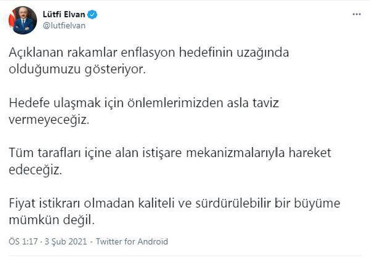 Bakan Elvan: Hedefe ulaşmak için önlemlerimizden taviz vermeyeceğiz