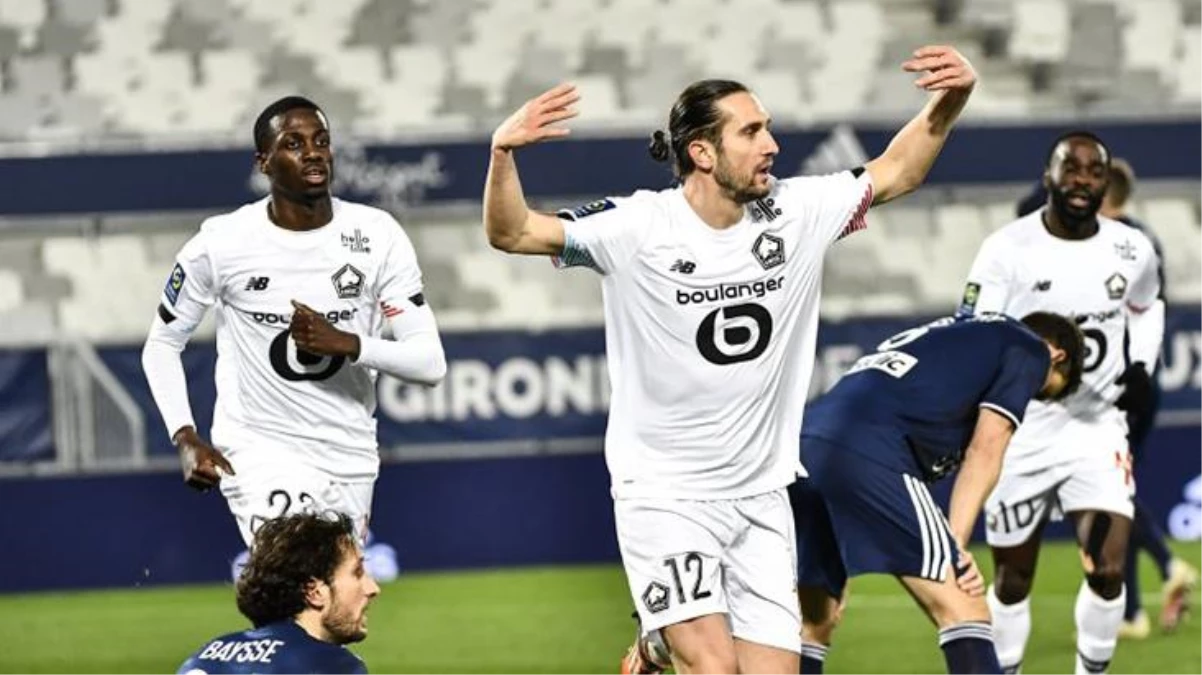 Lille, Yusuf\'un gol attığı maçta Bordeaux\'yu 3-0 yendi