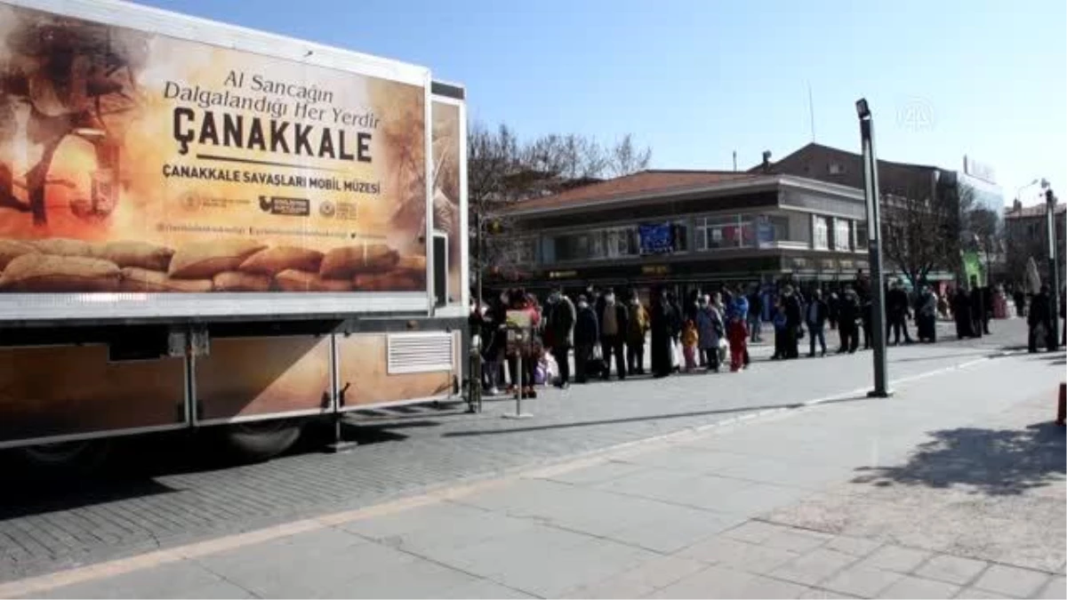 "Çanakkale Savaşları Mobil Müzesi" Kırşehir\'de yoğun ilgi gördü