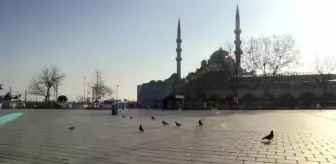(DRONE) Sokağa çıkma kısıtlamasında sessizlik hakim