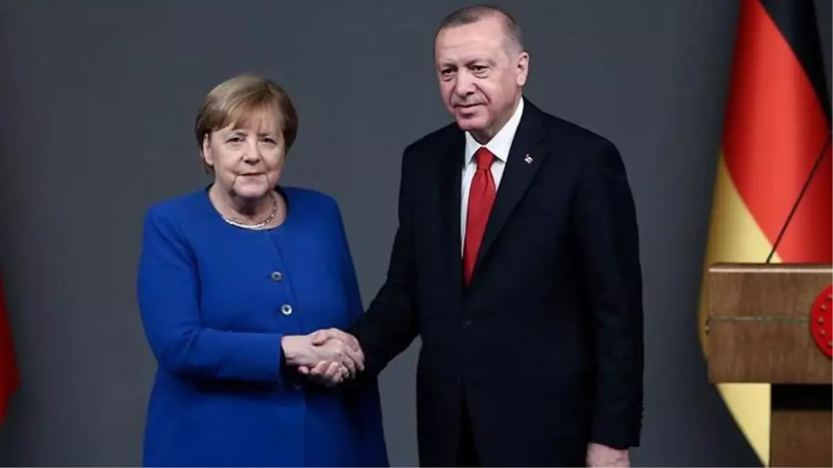 Cumhurbaşkanı Erdoğan, Merkel ile görüştü