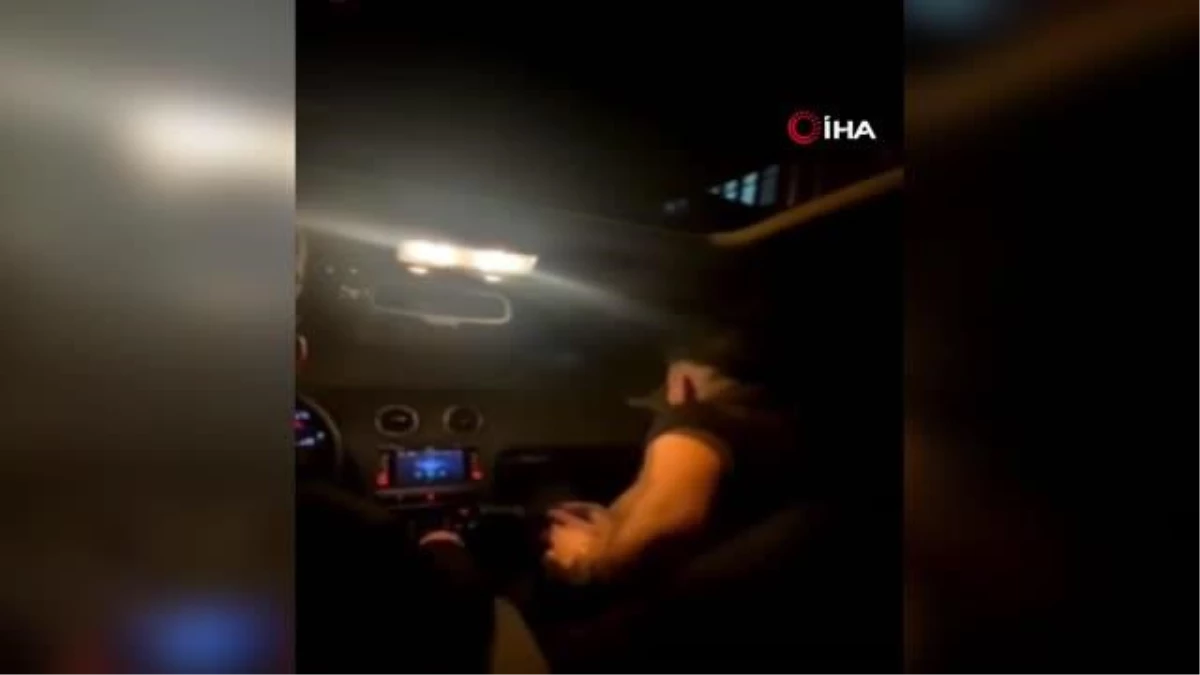 İstanbul trafiğinde havaya ateş açan maganda ve "makas" terörü kamerada