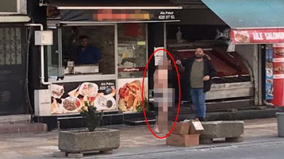 Zonguldak\'ta bir kişi sokak ortasında çırılçıplak dolaştı