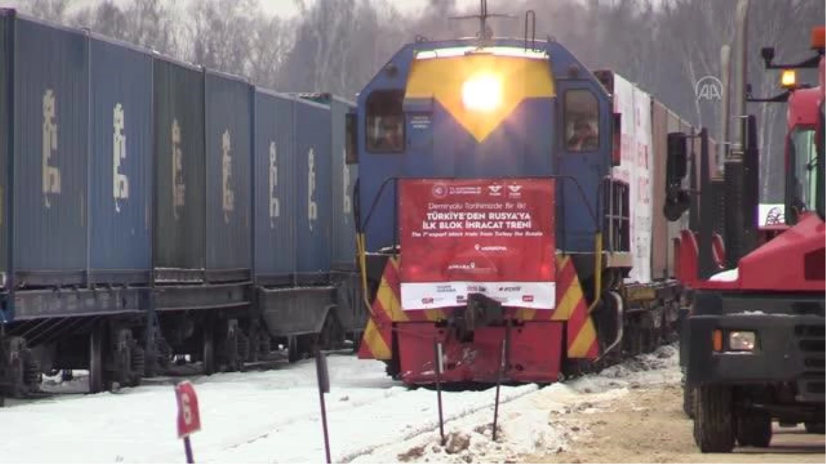 Türkiye- Rusya "ilk ihracat blok treni" hedefe ulaştı