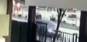 Direksiyonda epilepsi nöbeti geçiren sürücünün kaza anı kamerada