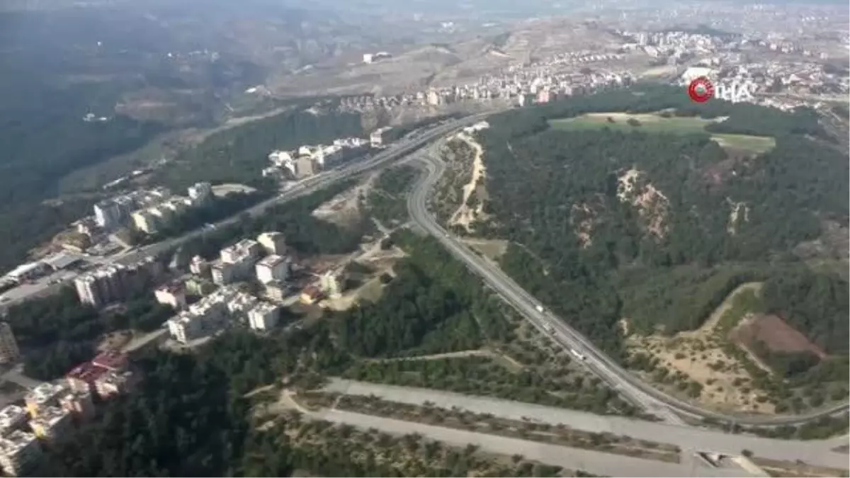Hatay'da helikopterli trafik denetimi