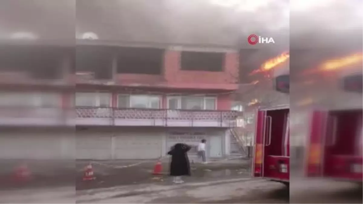 Son dakika haberi | - Yabancı uyruklu ailenin yaşadığı ev alev alev yandı