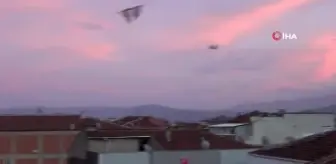 Bursa'da gün batımı manzarası mest etti