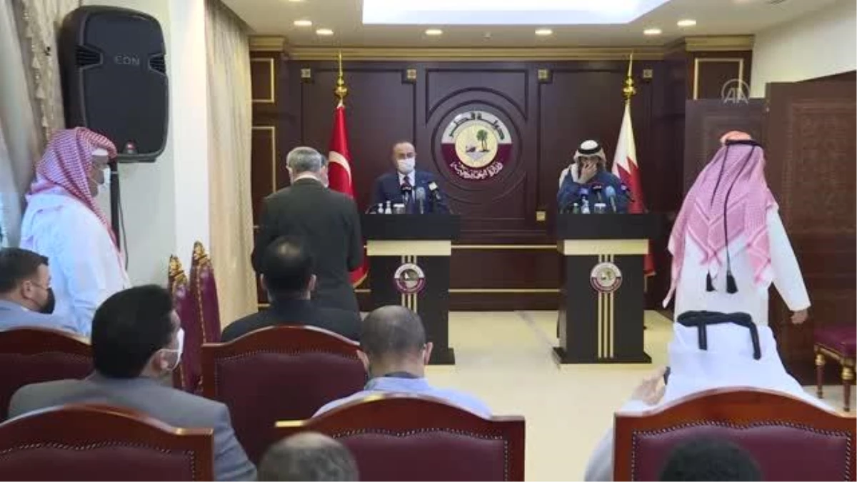 Dışişleri Bakanı Çavuşoğlu, Katarlı mevkidaşı Al Sani ile ortak basın toplantısında konuştu Açıklaması