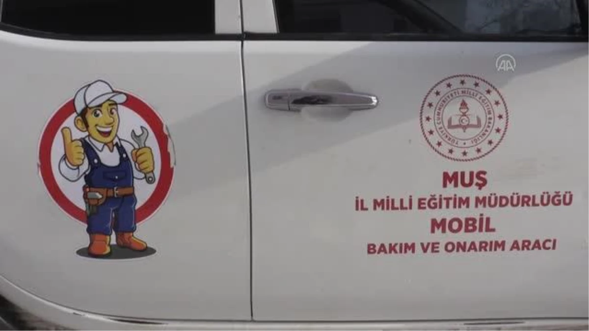 "Mobil Onarım Ekibi" 86 köy okulunu yüz yüze eğitime hazırladı