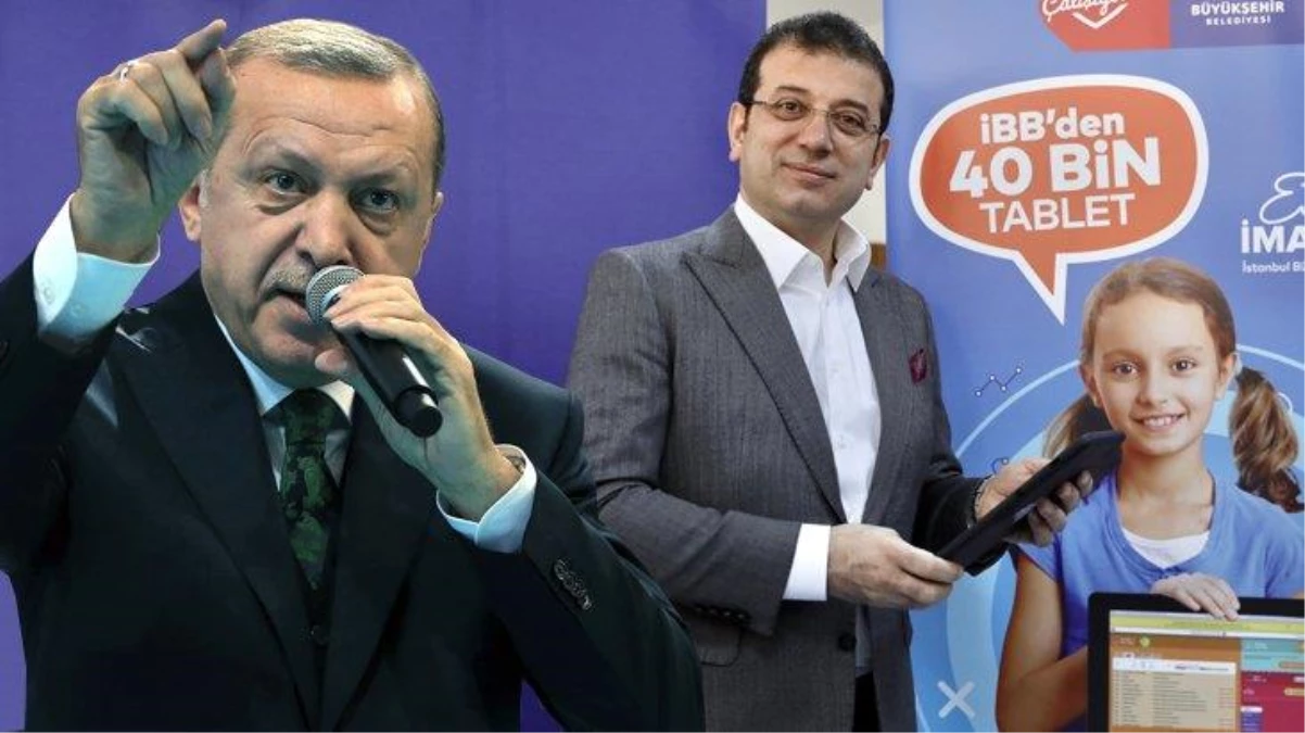 Erdoğan\'dan İmamoğlu\'na tablet tepkisi: Bizim ilçe belediyemiz 50 bin tablet dağıttı