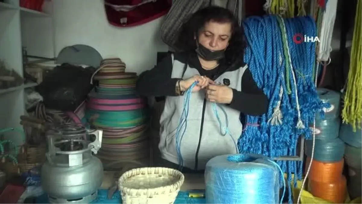 Kadın urgancı sıra dışı mesleği ile dikkat çekiyor
