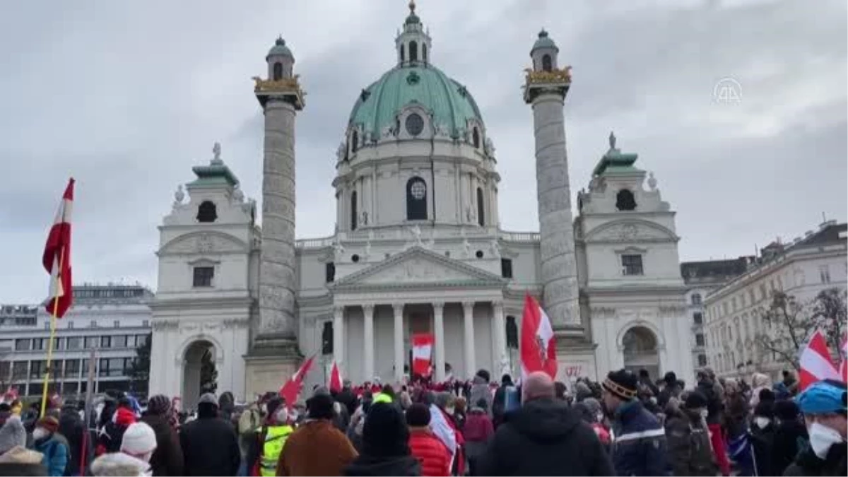 Son dakika haber | Avusturya\'da Kovid-19 önlemleri protesto edildi