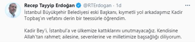 Son Dakika! Eski İstanbul Büyükşehir Belediye Başkanı Kadir Topbaş hayatını kaybetti