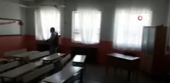 Saray'da okullar dezenfekte edildi