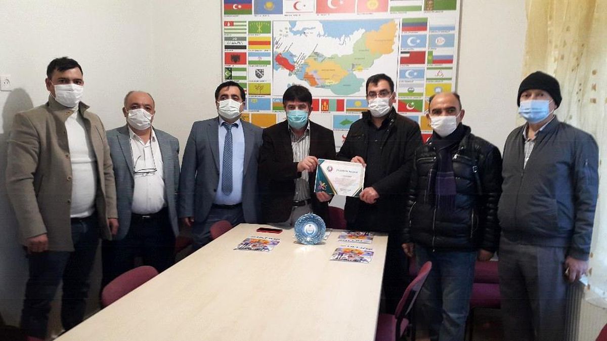 Eskişehir Kızılma Turan Derneği\'ne teşekkür belgesi