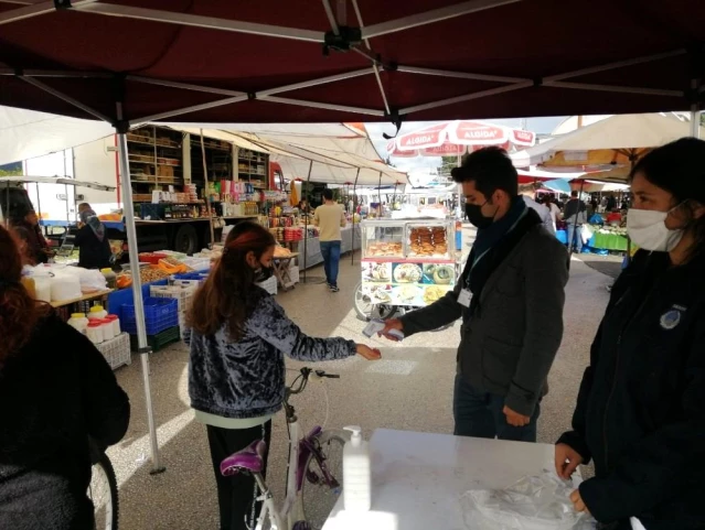 Kemer pazar alanlarında tedbirler sıkı tutuluyor