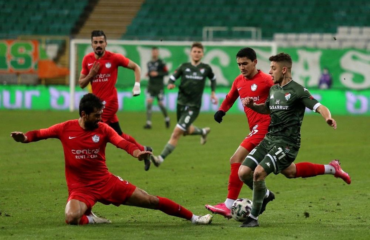 TFF 1. Lig: Bursaspor: 0 Tuzlaspor: 0 (İlk yarı sonucu)