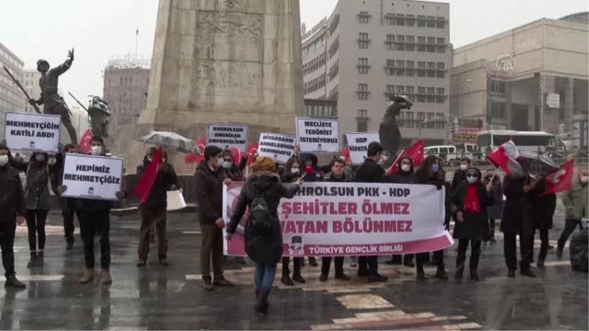 Son dakika haber | Türkiye Gençlik Birliği üyeleri terör örgütü PKK ile HDP\'yi protesto etti