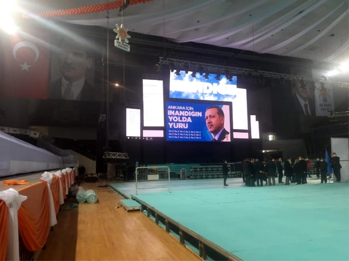 AK Parti\'nin Ankara 7. Olağan Kongresi için hazırlıklar devam ediyor