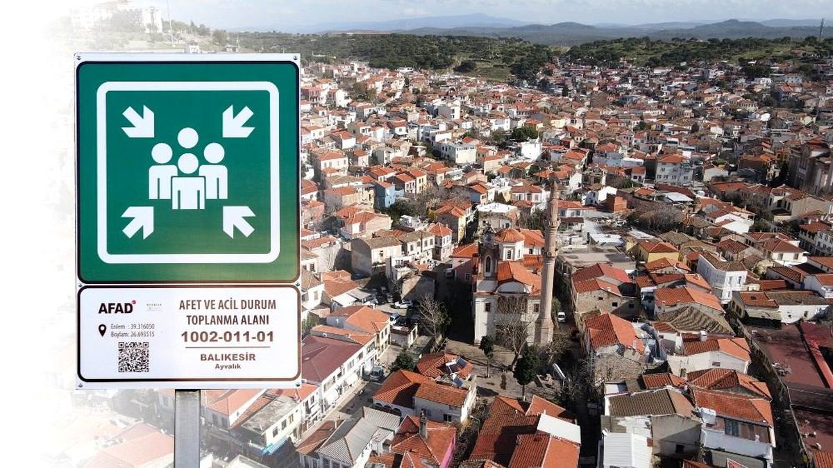 Ayvalık\'ta afet ve acil toplanma alanları belirlendi