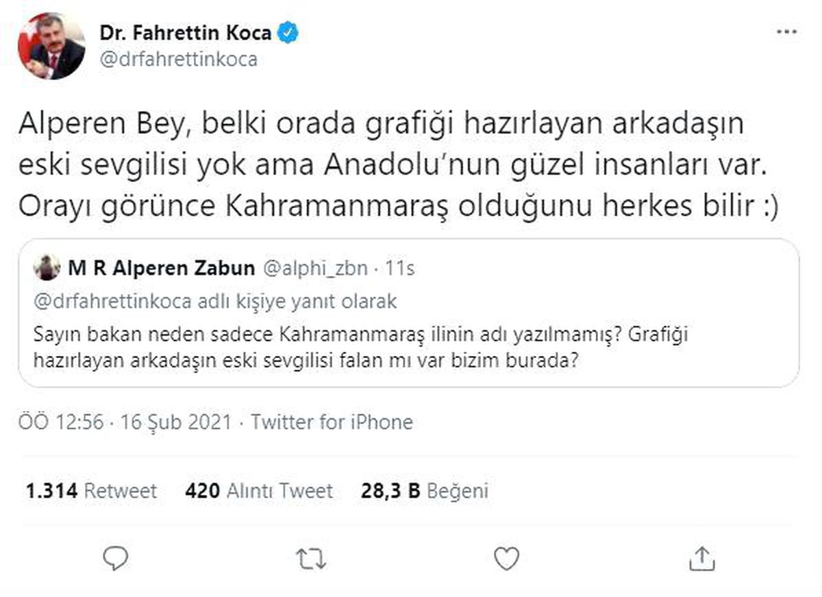 Son dakika... Bakan Koca\'dan "orada sevgilisi mi var" diyen kişiye cevap