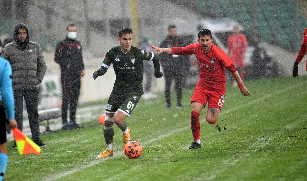 Bursaspor\'un gol zinciri 20 maç sürdü